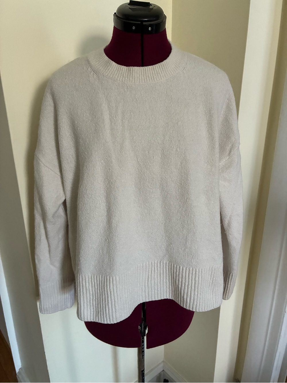 & Other Stories Cream Crewneck Sweater